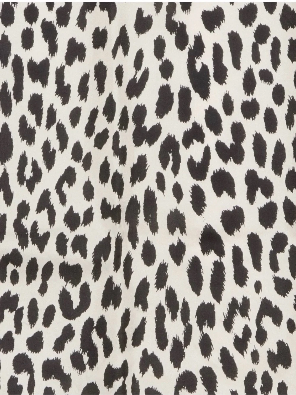 kate spade Black & Cream/Ivory Leopard-Print Silk Twilly Scarf